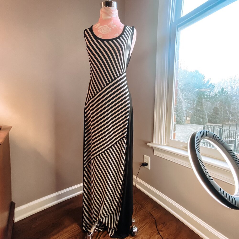Chic Striped Maxi Dress